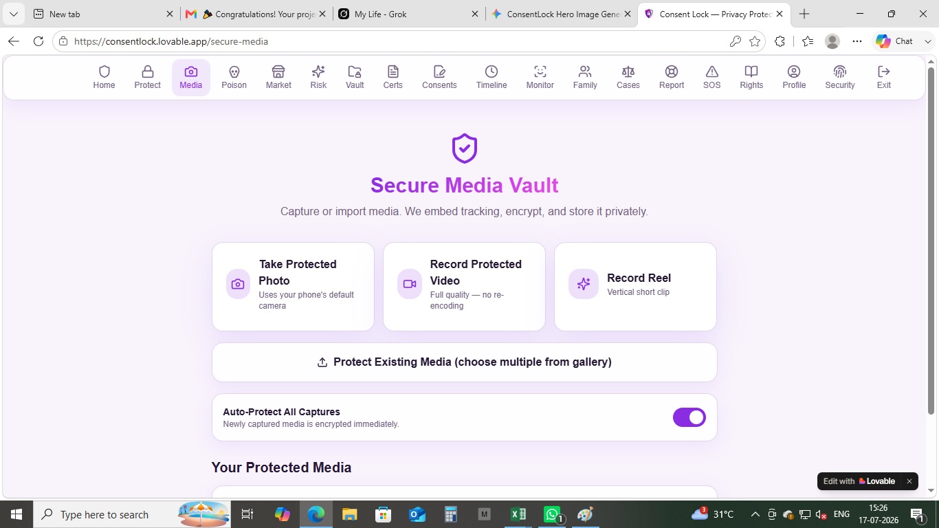 Secure Media Vault