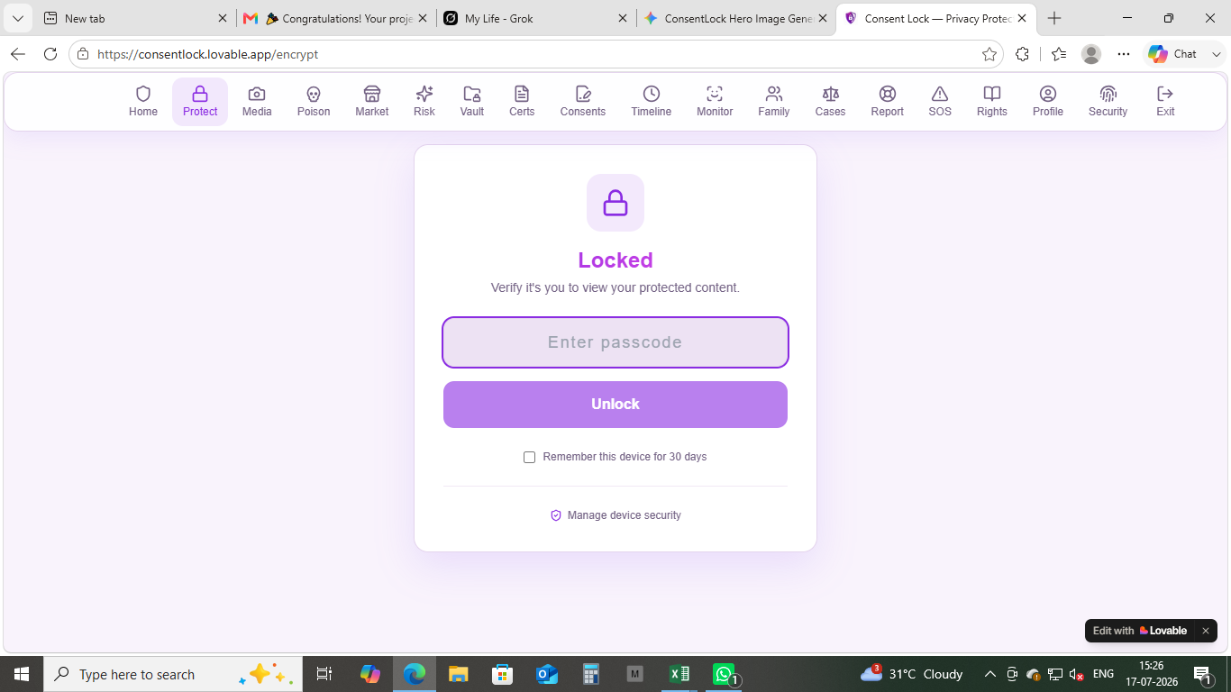 Locked by default